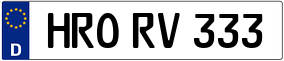 Trailer License Plate